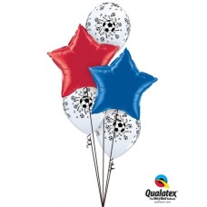 Bouquet 1224 Les Tricolores Qualatex #99603 99606 11755-3